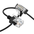 Cat6A Ethernet Cable 90 Degree Up Angled 3.3FT, Flexible Slim & Ultra Thin Cat6 by Thzzhnno