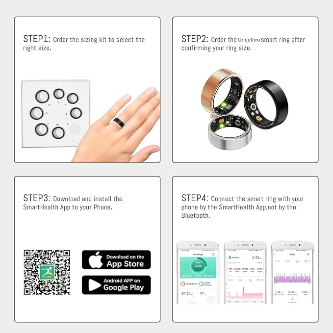 Smart Ring For Women Men, Health Tracker - Image 8