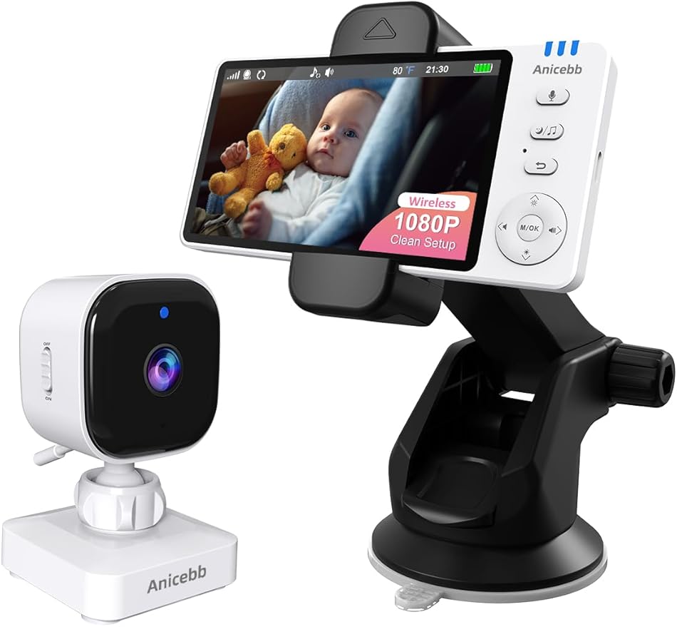 Wireless Baby Car Camera with 1080P Night Vision, Auto On/Off by Unknown
