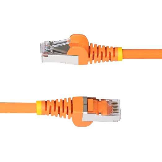 StarTech.com 1ft Orange CAT6a Ethernet Cable, Snagless RJ45, 100W PoE++ - Image 3