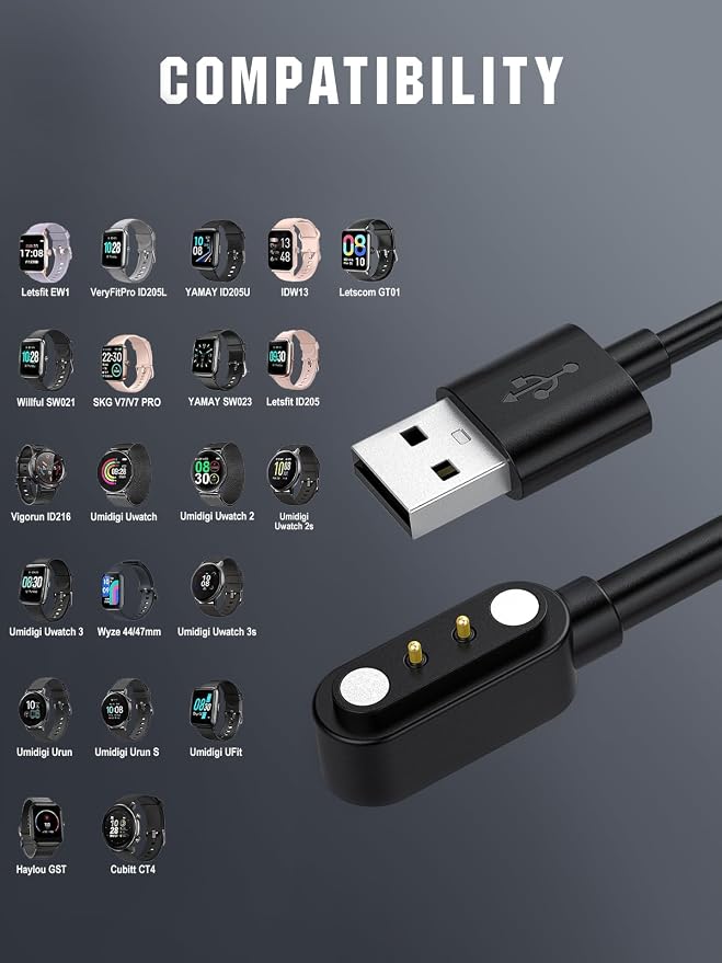 TiMOVO Smart Watch Charger Compatible - Image 3
