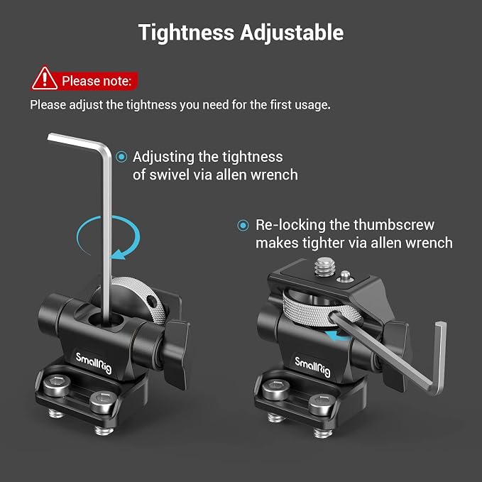 SmallRig Monitor Mount Swivel 360° and Tilt 180° Adjustable Bracket - Image 5