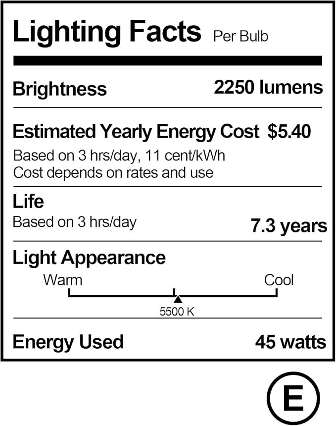EMART Full Spectrum Light Bulb, 4 x 45W 5500K Spiral CFL Daylight - Image 7