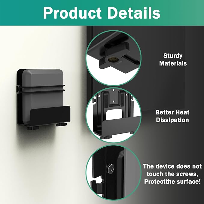 Cable Box Mount, Modem Mount, Adjustable Wall Mount - Image 3