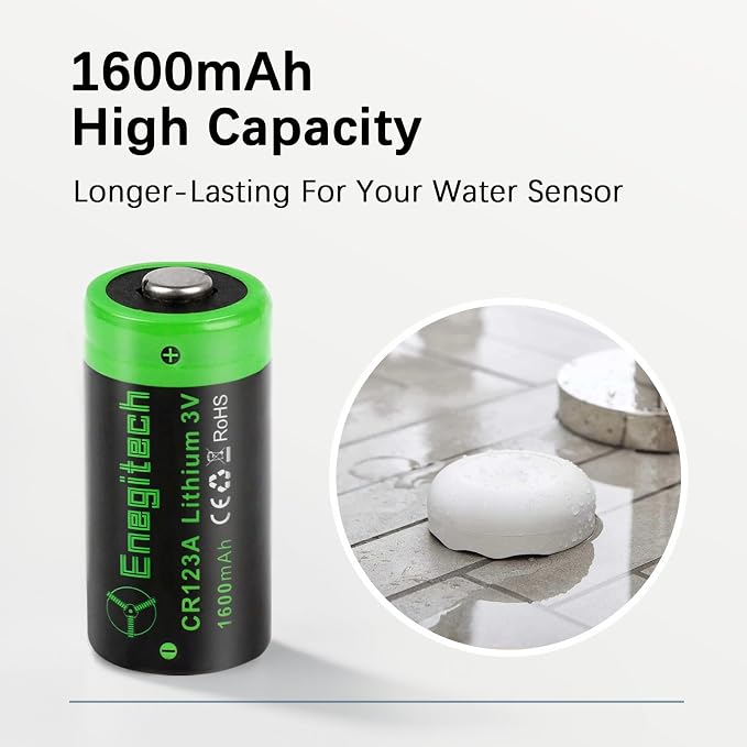 Enegitech CR123A 3V Lithium Battery, 123 Lithium Batteries 3 Volt 1600mAh - Image 3