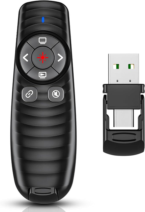 2-in-1 USB TYPE-C Presentation Clicker wireless Presenter Remote Clicker by DBEPANK