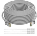 Adoreen Cat 6 Ethernet Cable 250 Ft-Gray, Outdoor & Indoor Snagless Long Round by Adoreen