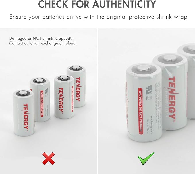Tenergy Premium 12 Pack NonRechargeable CR123A 3V Lithium Battery, 1600mAh - Image 8