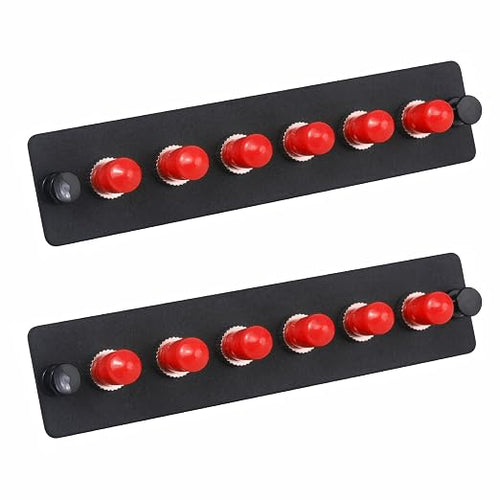 2-Pack 6 Simplex ST Fiber Patch Panel by Duogaliaopticalfiberproduct
