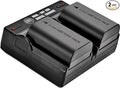 BM 2-Pack of LP-E6N Batteries and Dual Battery Charger by BMPremium