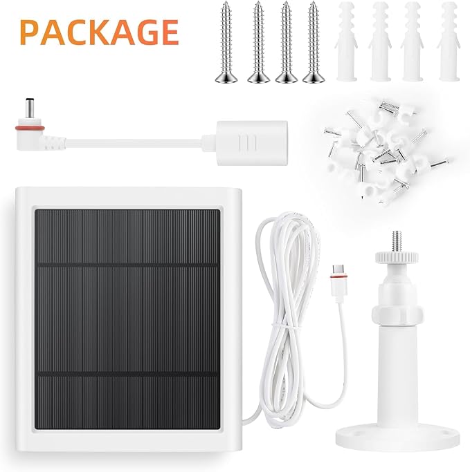 Solar Panel for Ring Camera, 3 Pack 4W Solar Charger Compatible - Image 6