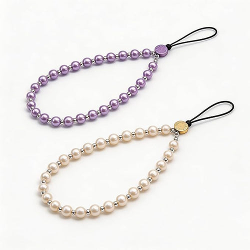 2 Pcs Phone Charm Beaded Strap Cute Cell Phone Wrist Straps String Accessories by Casecond