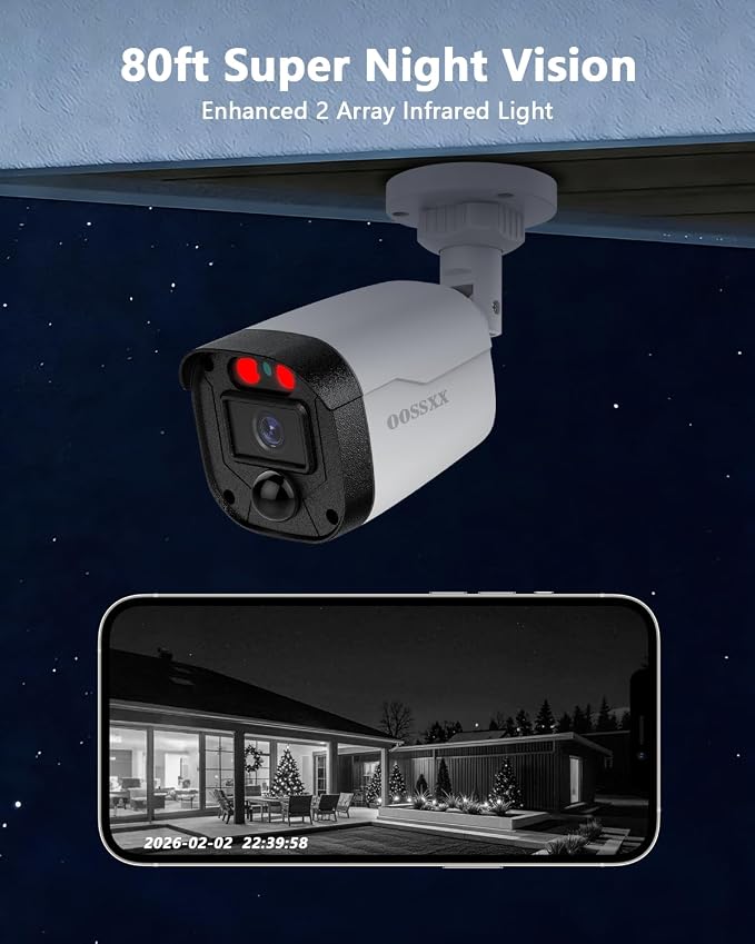 Outdoor Wired Security Camera System Home Video Surveillance Cameras Systems - Image 6