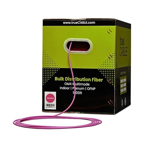 trueCABLE 2 Strand Bulk Fiber Optic Cable, Indoor Tight Buffered Distribution - Image 2