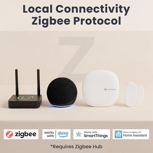 2 Pack Zigbee Door Sensor, Mini Smart Contact Sensors - Image 2
