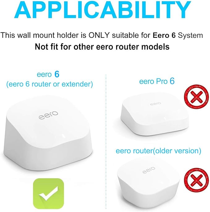 Outlet Wall Mount Only for eero 6 & 6+ mesh Wi-Fi System, No Messy Wires & - Image 2