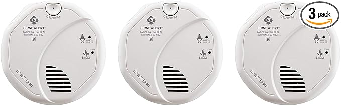FIRST ALERT BRK SC7010B-3 Hardwired Smoke and Carbon Monoxide Detector by FirstAlert