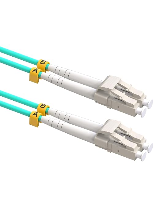 Multimode LC to LC Fiber Optic Patch Cable, OM3 Patch Cable 10G MM Duplex Fiber by VANDESAIL