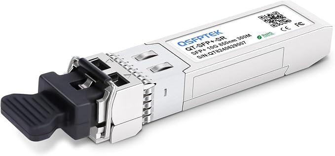 10GBase-SR SFP+ Module, 10gb LC 850nm 300M DDM Multimode 10GbE Fiber MMF SFP by QSFPTEK