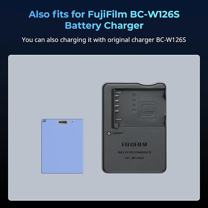 SMALLRIG NP-W126S Battery, 1050mAh Replacement USB-C Battery - Image 6