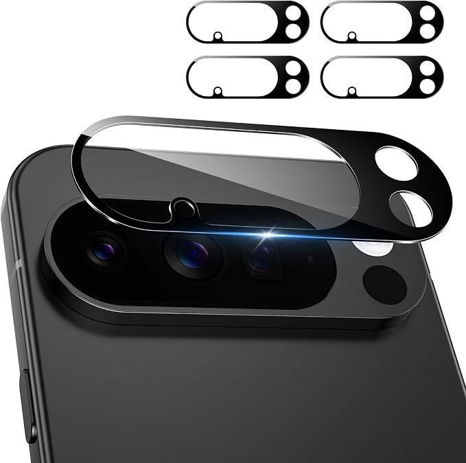 4 Pack for Google Pixel 10 Pro XL Camera Lens Screen Protector, 9H Tempered by MIUOLV