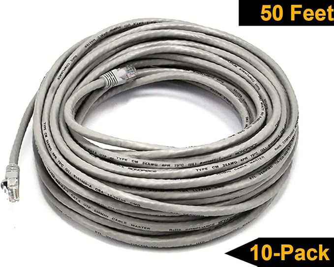 iMBAPrice - 100 FET Extra Long Gray Cat5e RJ45 Network Ethernet Patch Cable - Image 8
