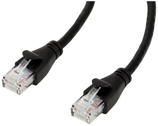 Amazon Basics RJ45 Cat-6 Ethernet Patch Cable, 1Gpbs Transfer Speed, Network by AmazonBasics