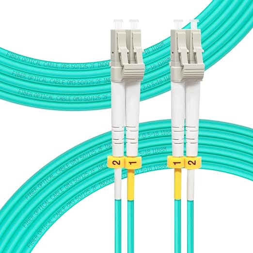FLYPROFiber- OM3 Fiber Patch Cable, 20M/66ft LC to LC Fiber Optic Cable Cord by FLYPROFiber