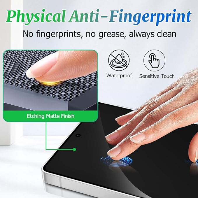 2 Pack Galaxy S26 Plus Anti spy Privacy Screen Protector, 9H Tempered Glass - Image 7