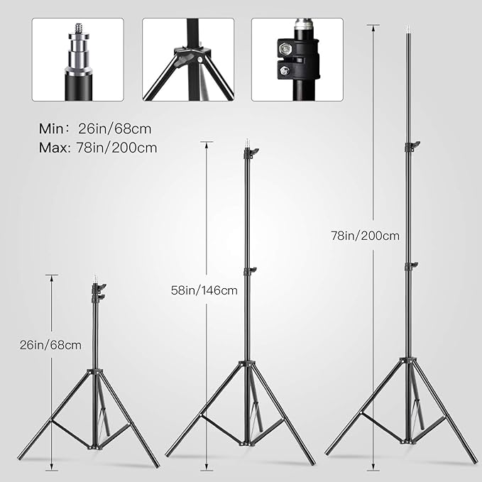 【Upgrade LED】 MOUNTDOG Softbox Lighting Kit, Photography Studio Light - Image 5