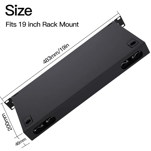 24 Duplex 48 Port LC-OS1 Rack Mount Enclosure Box Fiber SingleMode LC-UPC Kit - Image 4