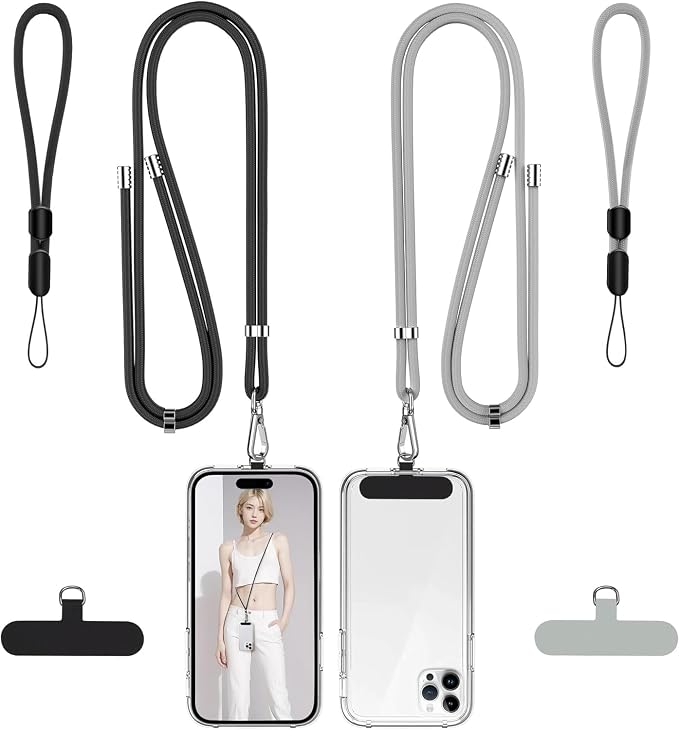 takyu Phone Lanyard, 2 Pack Adjustable Cell Phone Lanyard Crossbody Neck Strap by Takyu