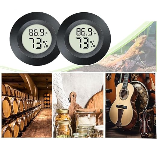 JEDEW 6 Pack Hygrometer Thermometer Digital Humidity Meter Indoor/Outdoor - Image 5