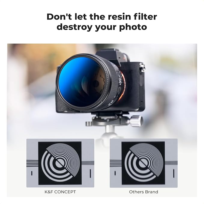 K&F CONCEPT 46mm UV/CPL/ND Lens Filter Kit-18 Multi-Layer Coatings, UV Filter + - Image 7