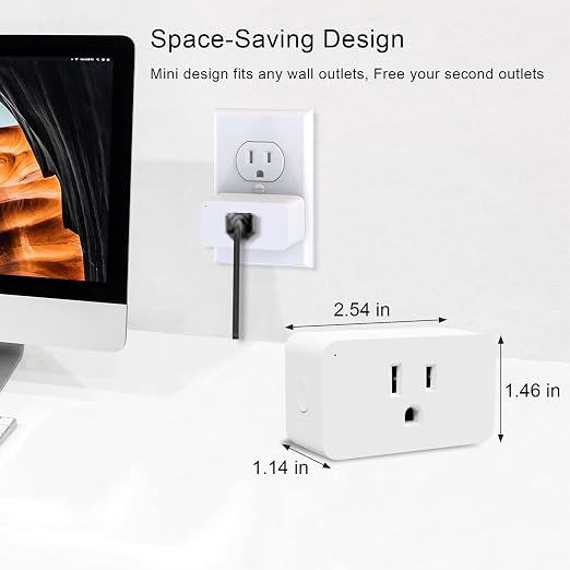 WiFi Smart Dimmable Plug 2 Pack, Smart Plugs - Image 2