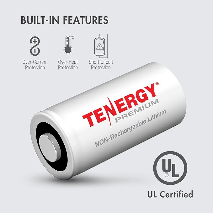 Tenergy Premium 40 Pack NonRechargeable CR123A 3V Lithium Battery, Primary - Image 7