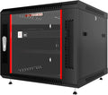 9U Wall Mount Server Rack Cabinet 24” Deep, 19” Network & AV Enclosure by SYSRACKS