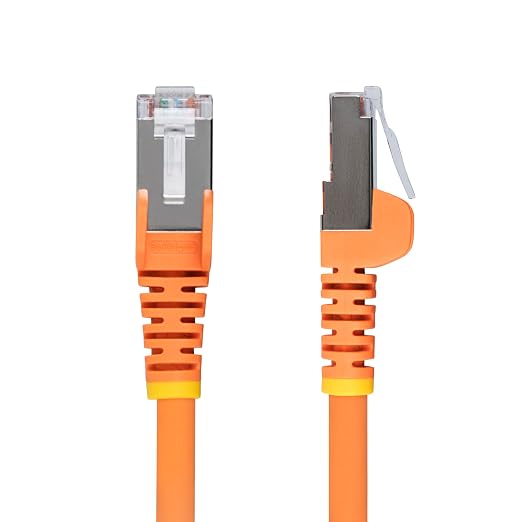 StarTech.com 6in Orange CAT6a Ethernet Cable, Snagless RJ45, 100W PoE++ - Image 2