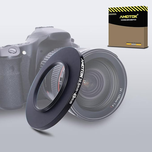 30.5mm Lens to 49mm Camera Lens Adapter, 30.5mm-49mm Filter Step up Rings by AMOTOK