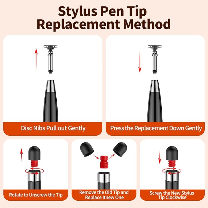 10PCS Stylus Pen for Touchscreen, Lightweight 2 in 1 Design | Stylus Pen for - Image 6