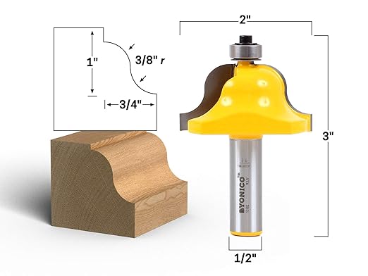 YONICO Router Bits Edge Forming Roman Ogee 3/4-Inch 1/2-Inch Shank 13982 - Image 2
