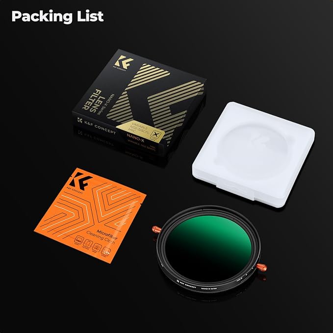 K&F CONCEPT 52mm Variable Fader ND2-ND32 ND Filter and CPL Circular Polarizing - Image 7