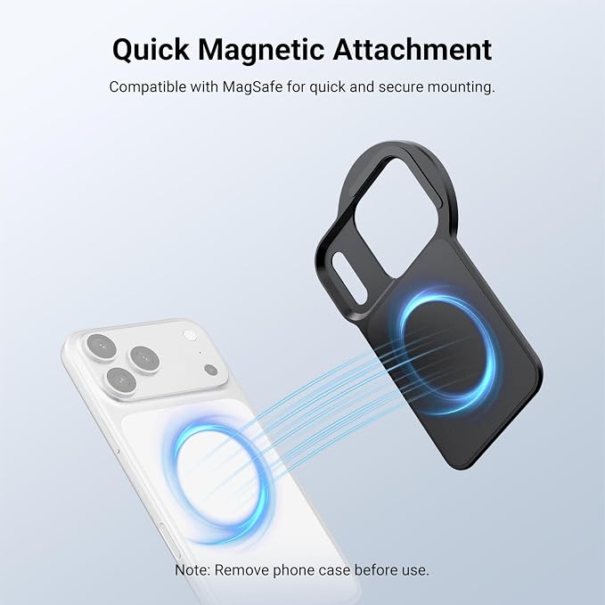 NEEWER 6.3" Magnetic Phone Lens Filter Mount Adapter Backplate Accessories & - Image 3