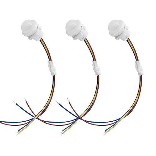 3 Packs Motion Sensor Light Switch, PIR Sensor Smart Detection Switch, 85-265V by A.I.FORCE