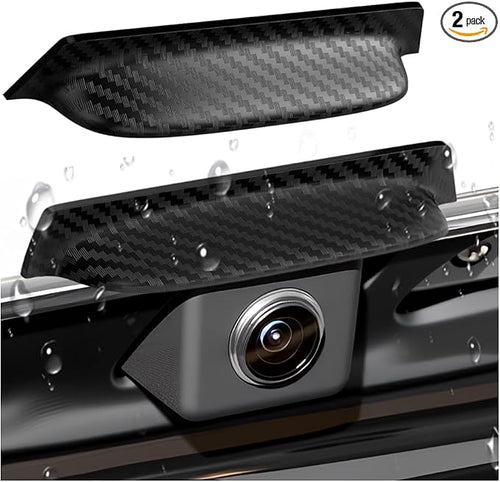 2PCS Carbon Fiber Backup Camera Rain Shield, Backup Camera by Unknown