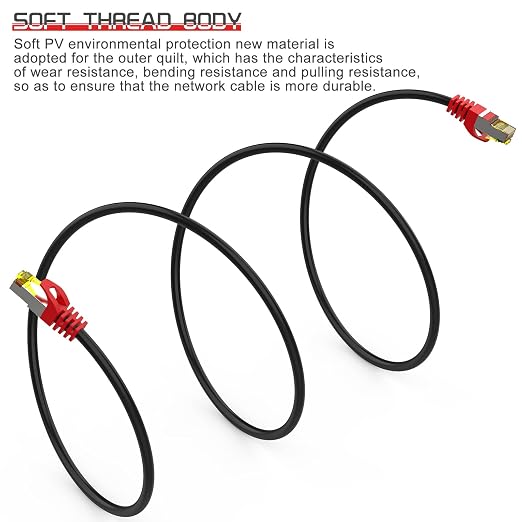 Cat 8 Ethernet Cable 65 ft, 1.5ft 6ft 10ft 20ft 25ft 30ft 75ft 100ft 150ft - Image 4