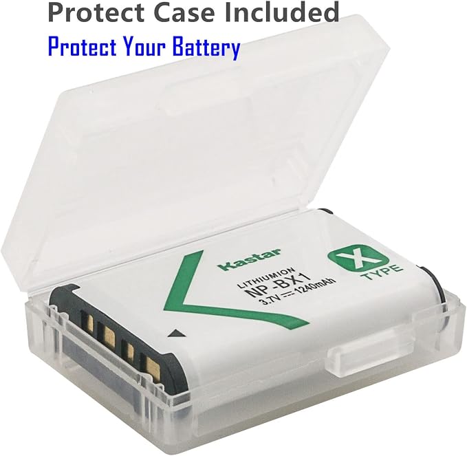 Kastar 1-Pack NP-BX1 Battery and AC Wall Charger Replacement - Image 2