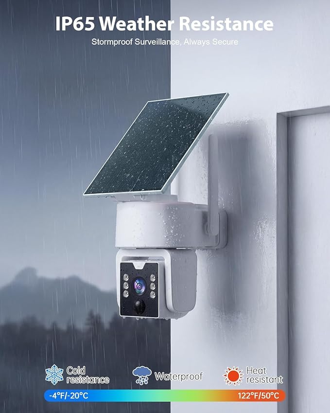 5G & 2.4G Wi-Fi Outdoor Camera Wireless, Solar Security Cameras Wireless Outdoor - Image 5