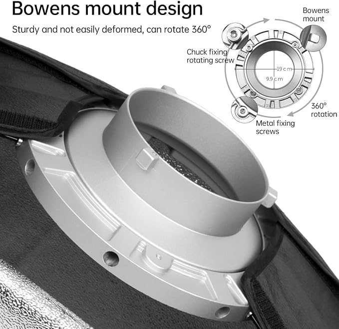 Godox 2PCS FW30x120cm/12 x47 Bowens Mount Strip Honeycomb Grid Softbox - Image 4