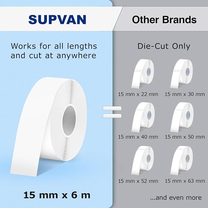 SUPVAN Label Makers E10 Mini Bluetooth Label Printer Wireless Labeler Label - Image 4